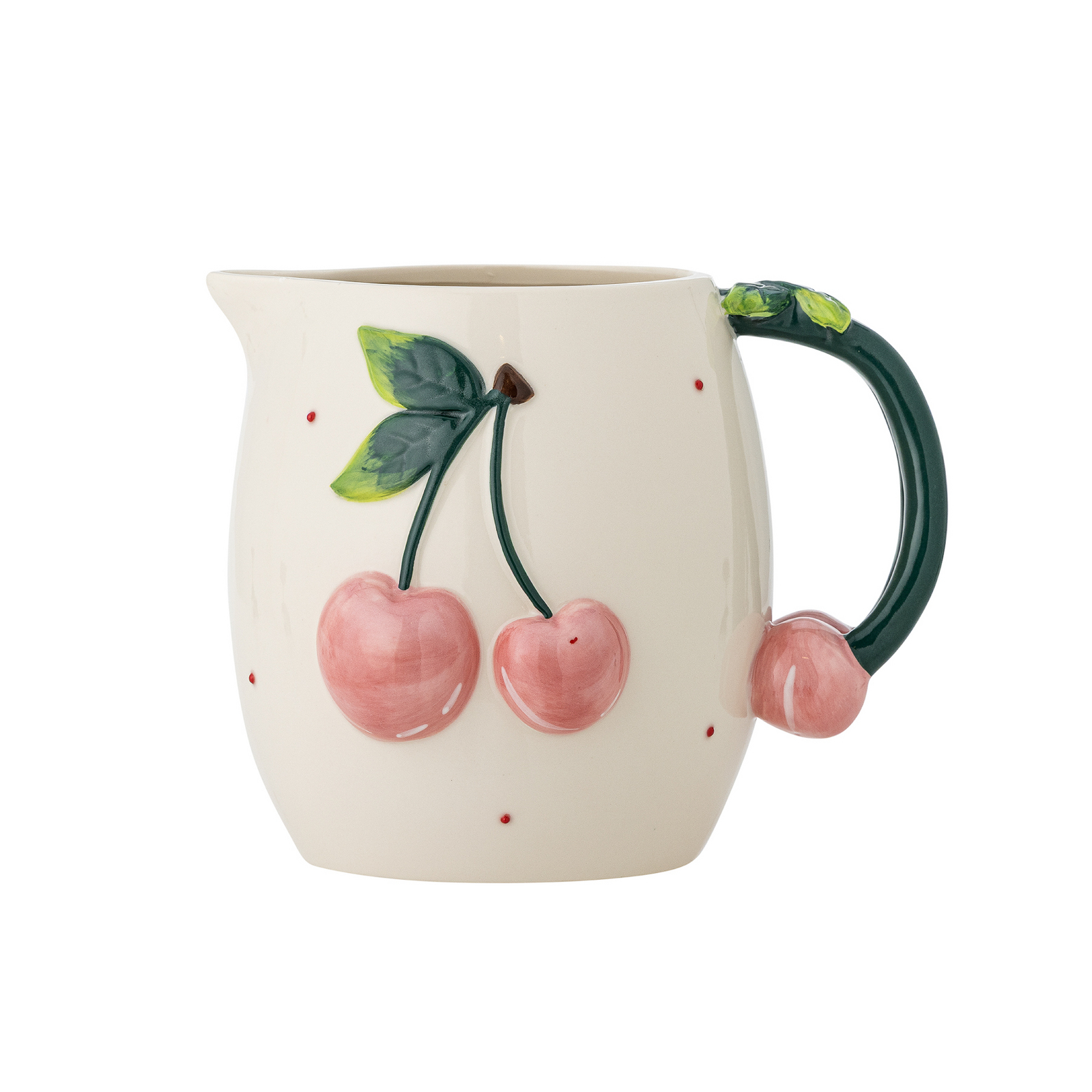 Pohár na ovocie, biely/ružový/zelený, 16 cm, keramika – Bloomingville