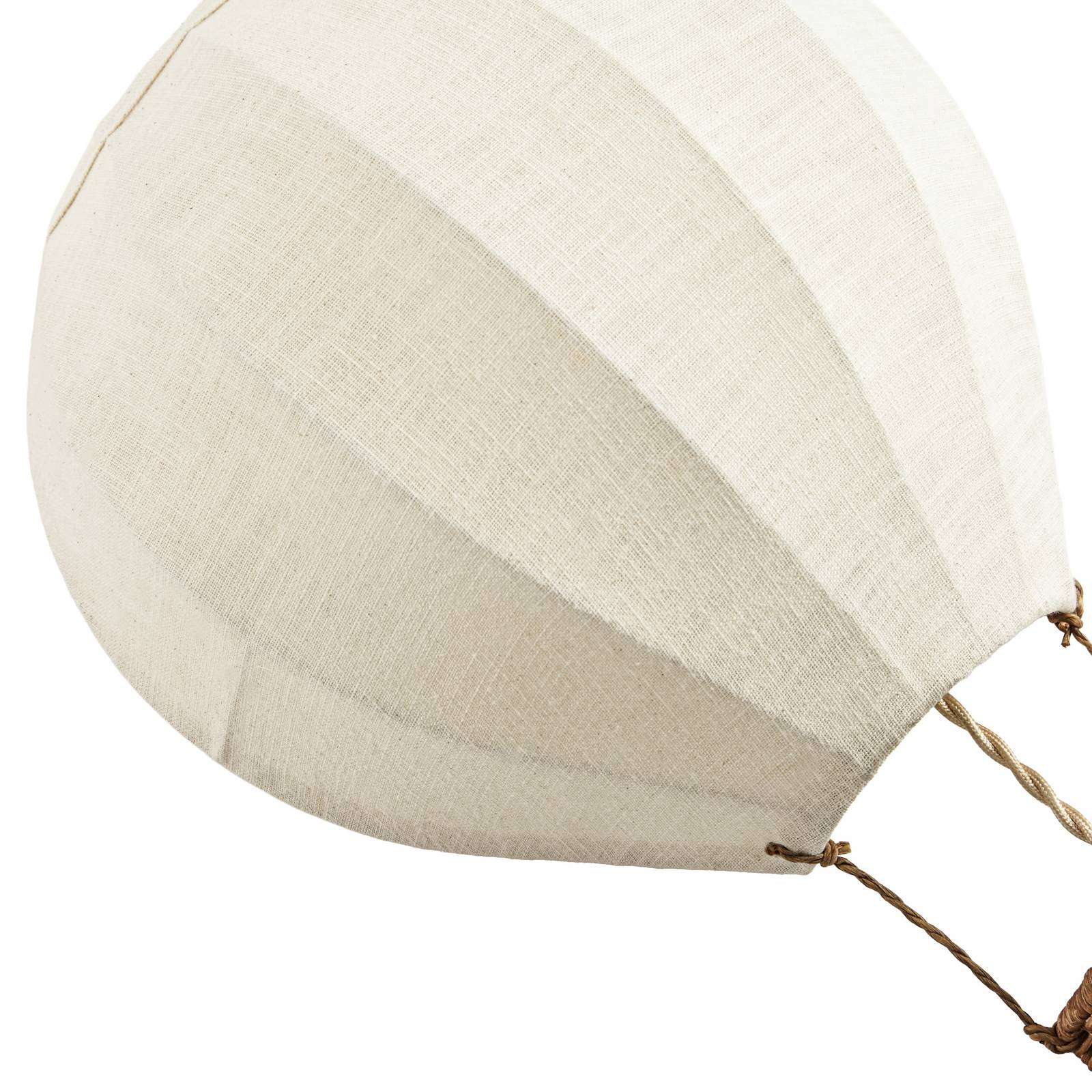 Kinkiet dziecięcy Lindby Aeris, beżowy, 44 cm, materiał tekstylny, E27