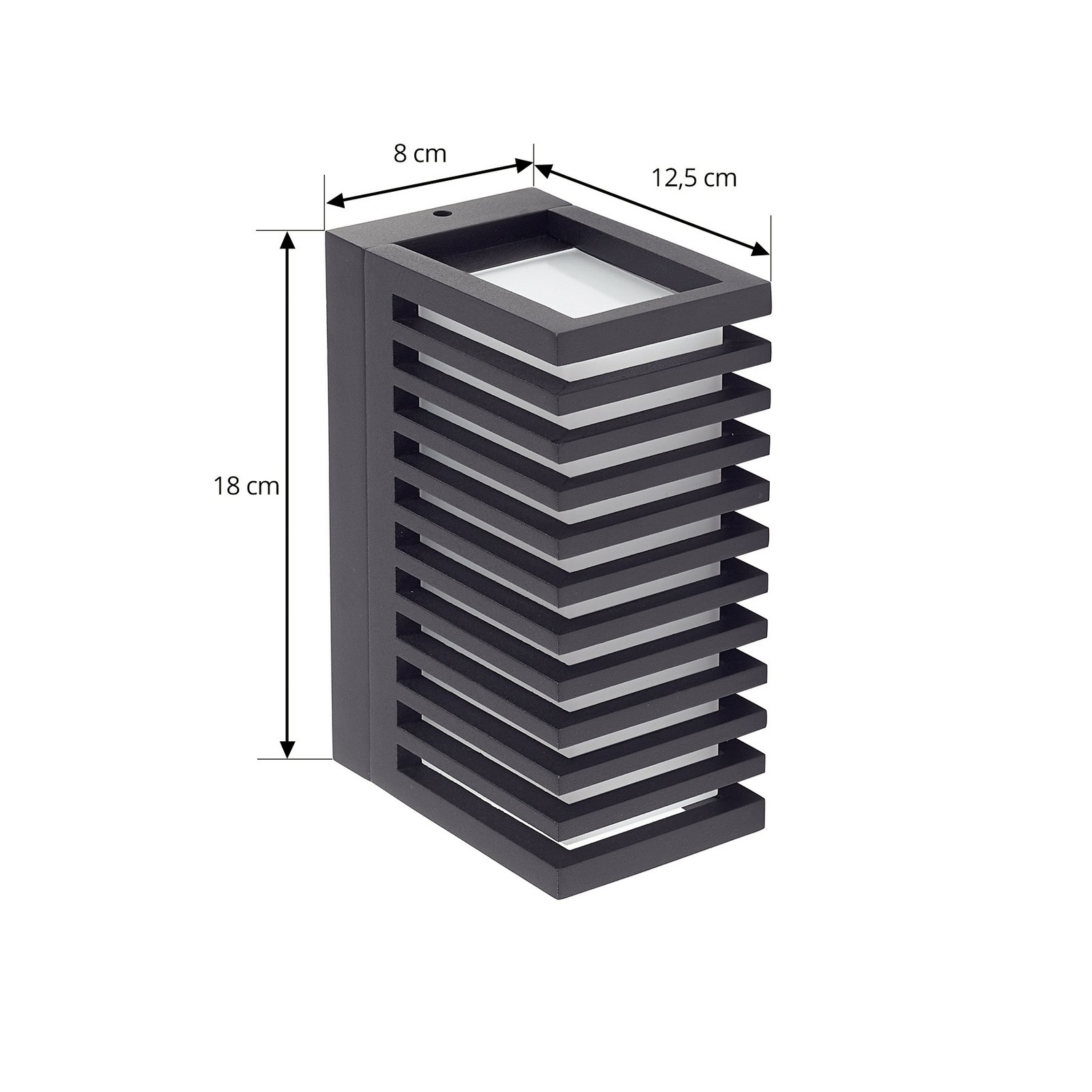 Ariza LED Outdoor Wall Lamp Black - Lucande