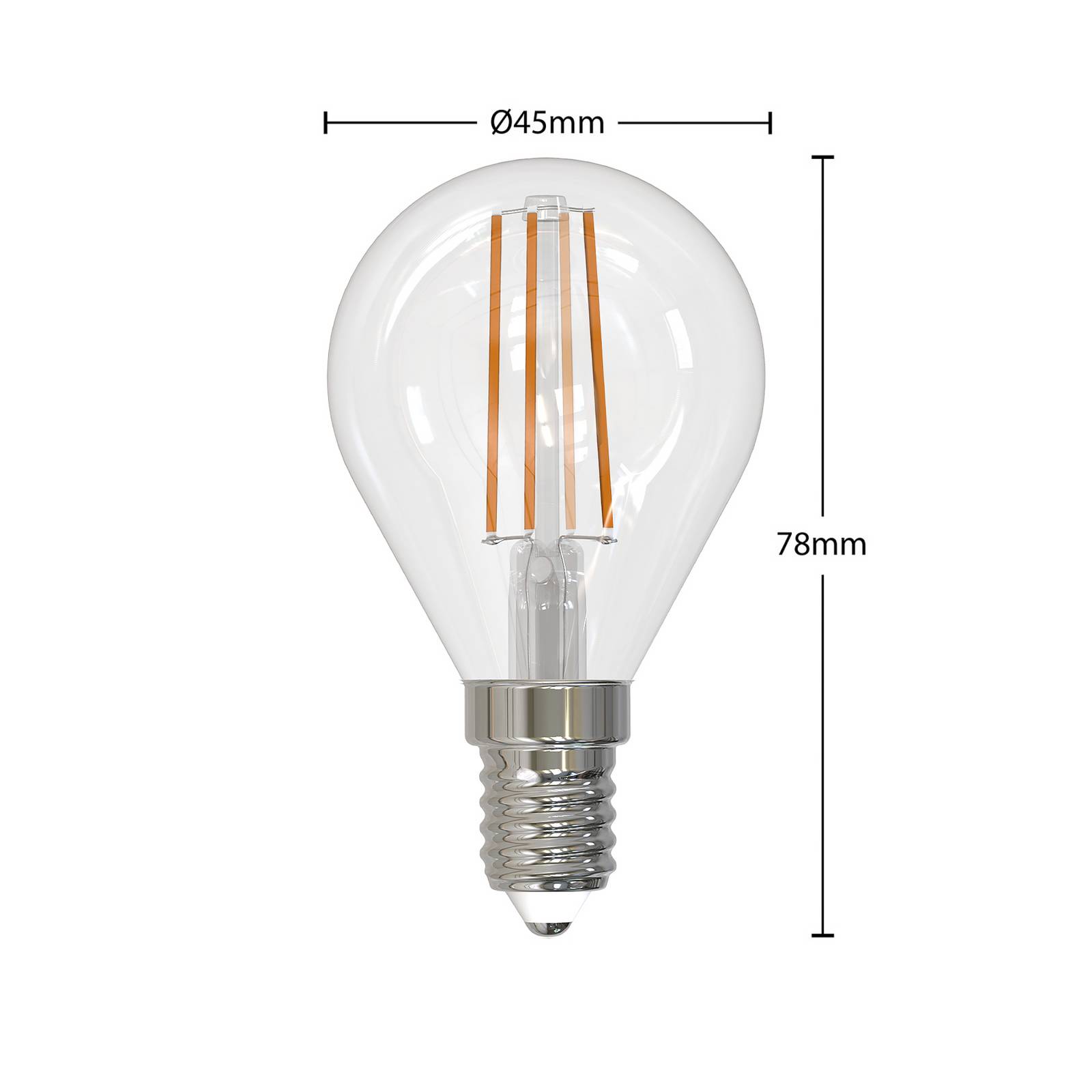 Arcchio Ampoule LED à fil E14 4 W 2 700 K goutte dim x3