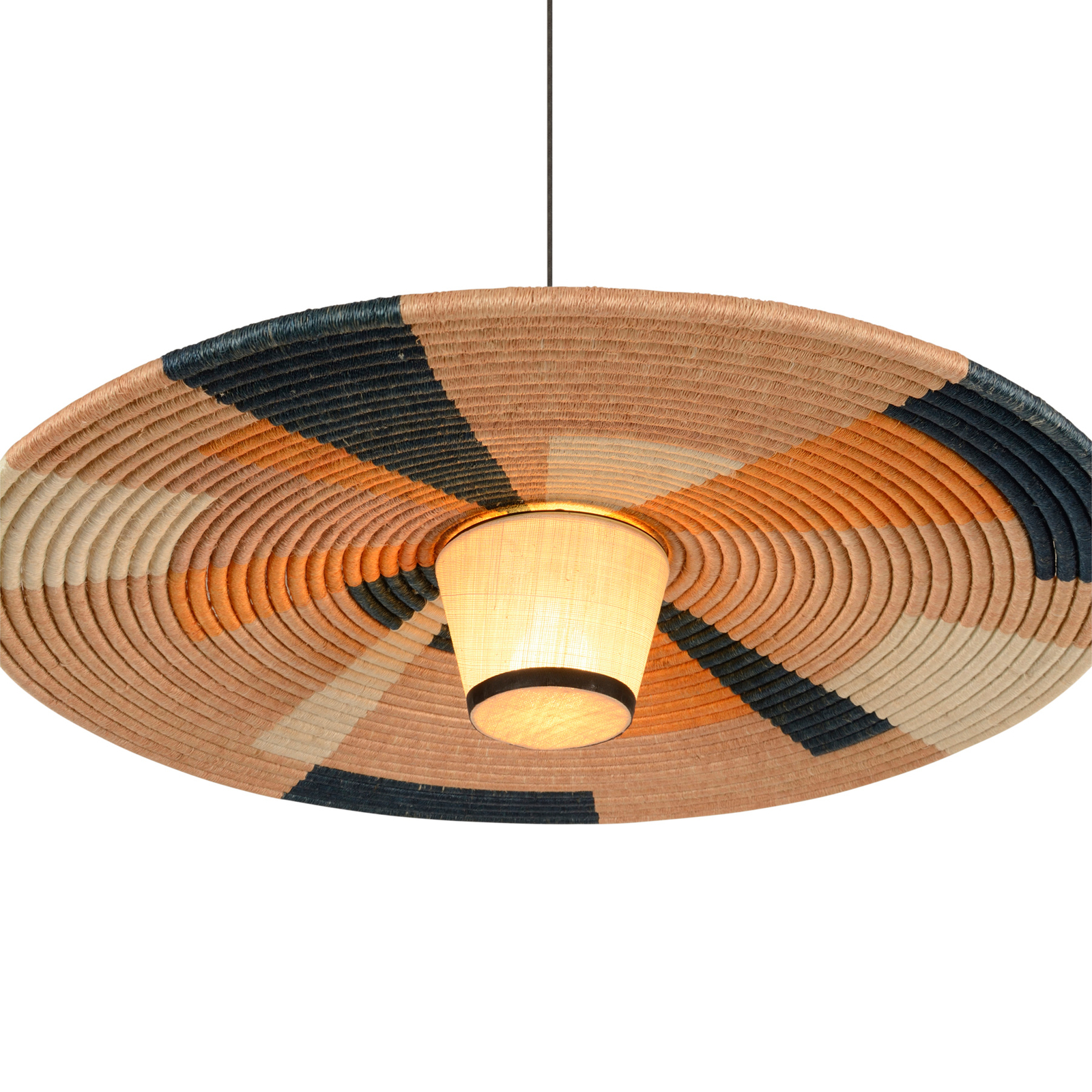 Forestier Parrot hanging light L, sand-coloured