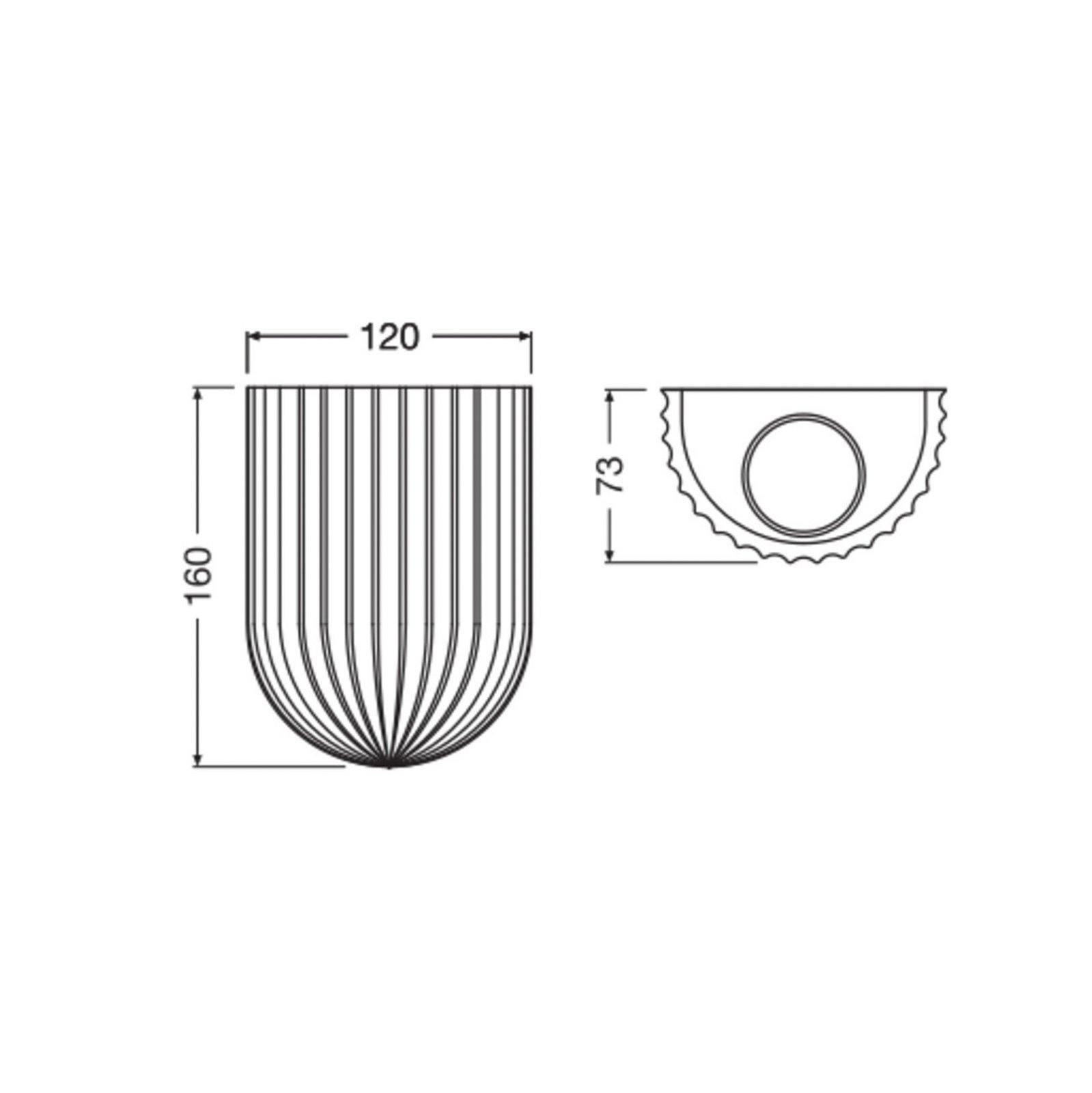 OSRAM Decor Plaster Routes wall light, white, plaster, GU10