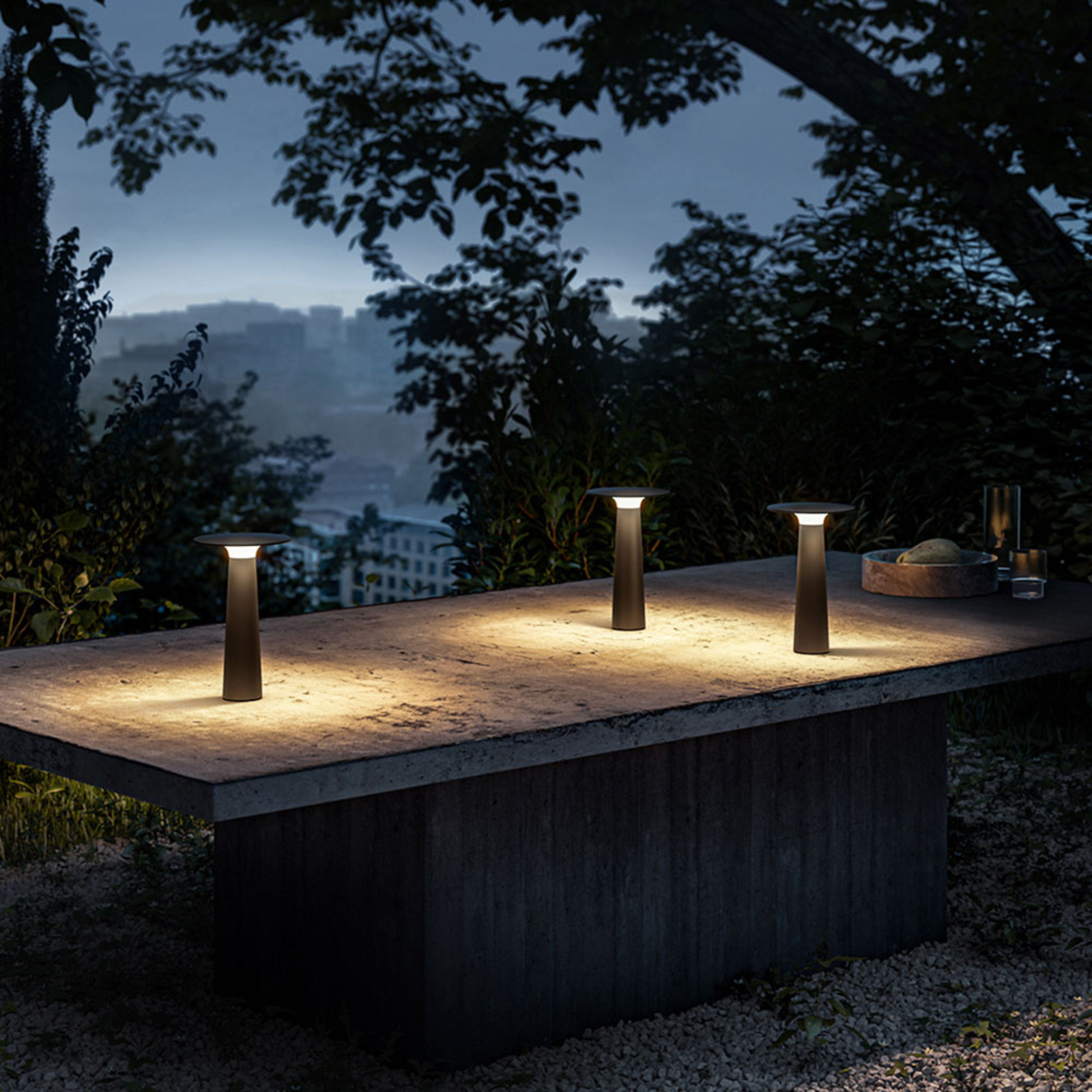 IP44.de lix LED-Akkutischleuchte, dimmbar