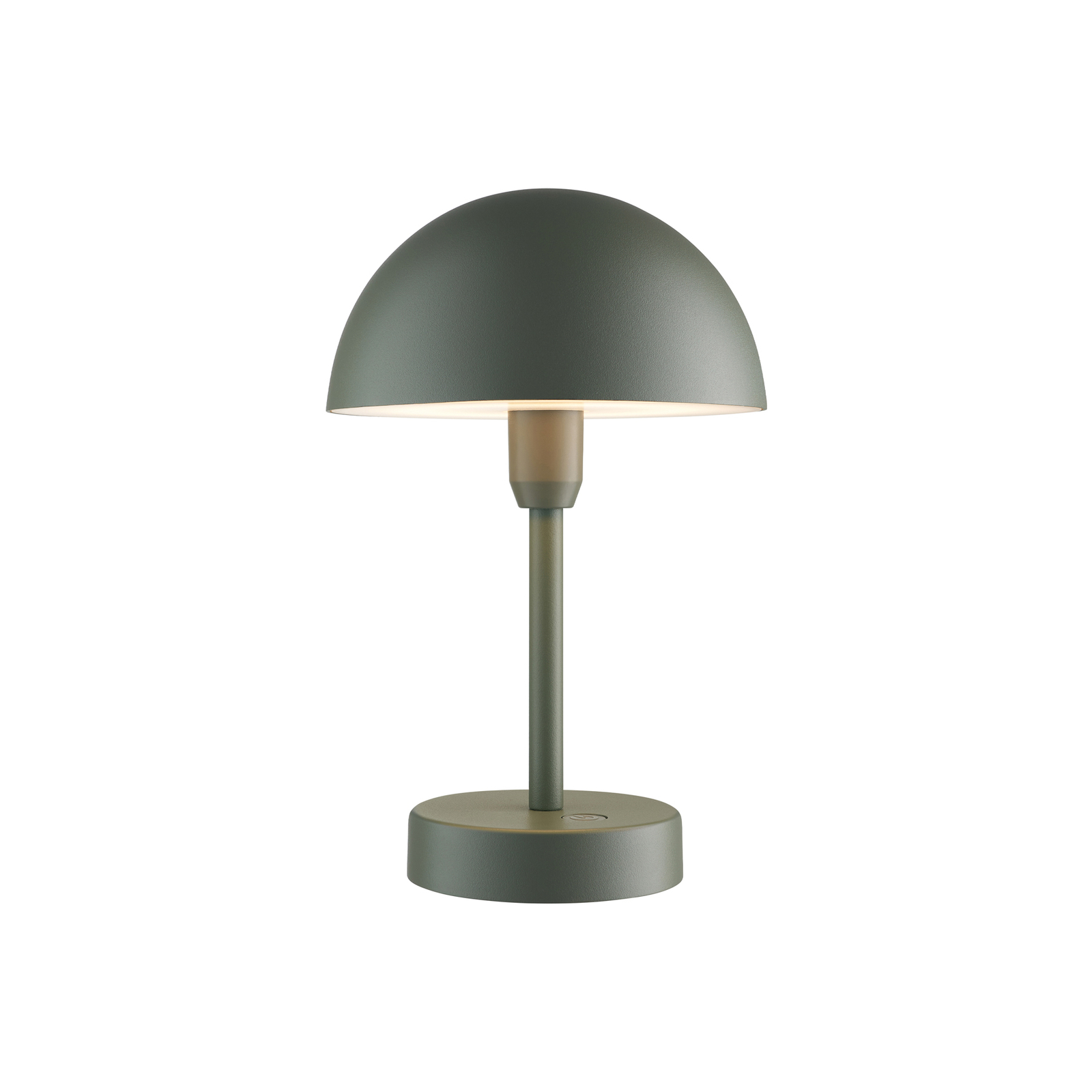 Akumulatorowa lampa stołowa LED Ellen To-Go, aluminium, oliwkowa zieleń