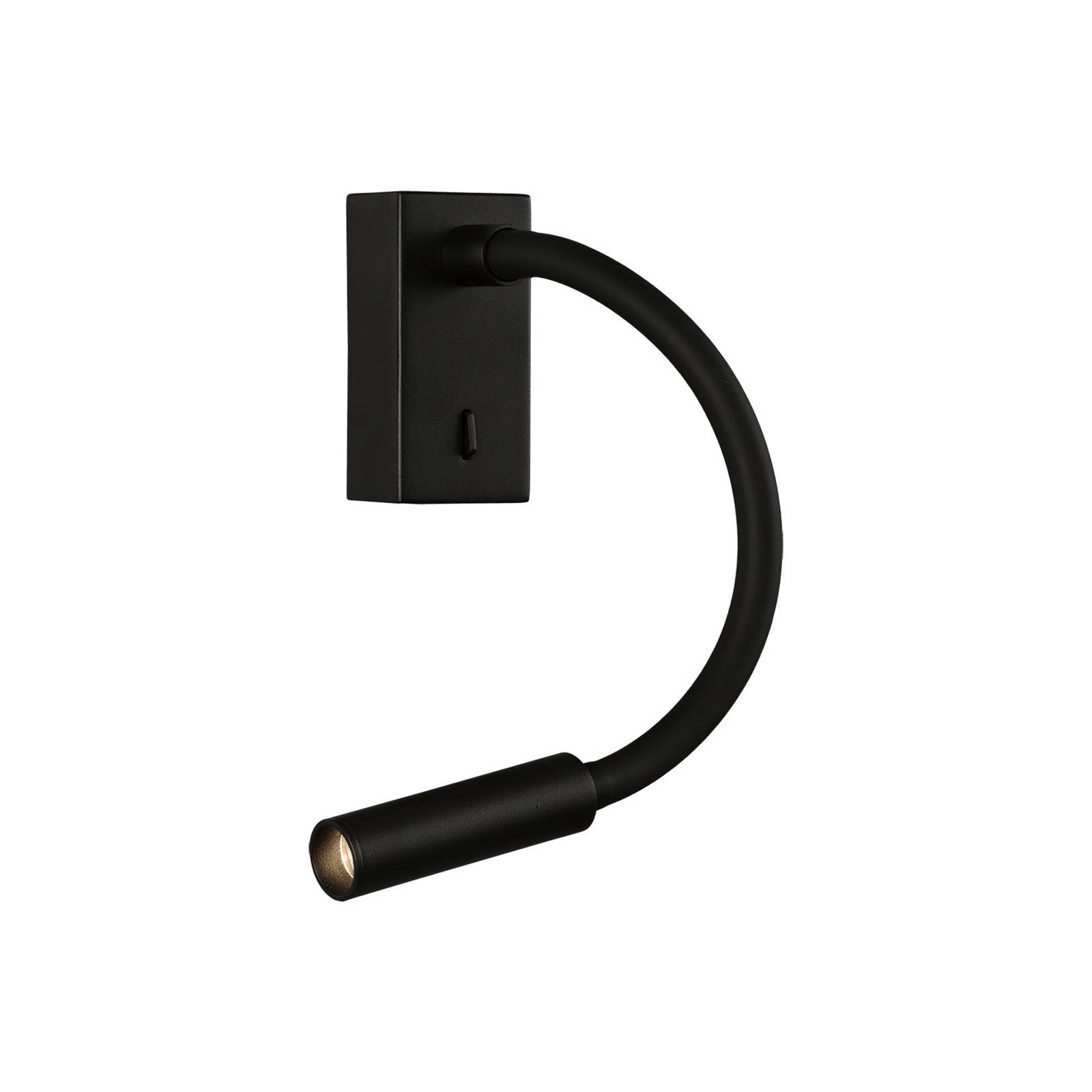 LED-Wand-Leseleuchte Cio, Schalter, Flexarm, 930, schwarz