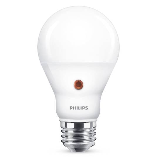 Philips E27 LED capteur jour/nuit 7,5 W 2 700 K