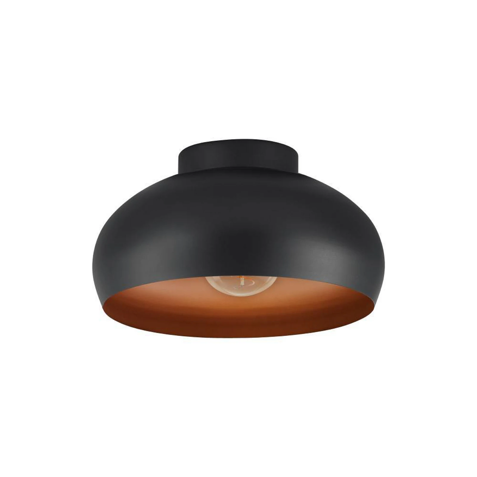 EGLO Mogano 2 Deckenleuchte, Ø28cm, schwarz/kupfer