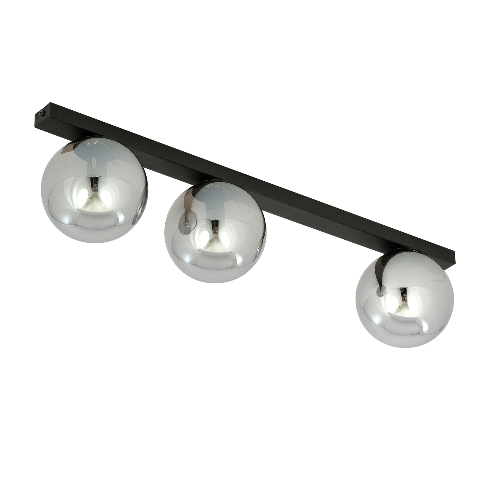 Deckenlampe Fit, schwarz/grafit, dreiflammig