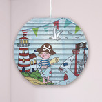 4120607 pendant light with pirate motif