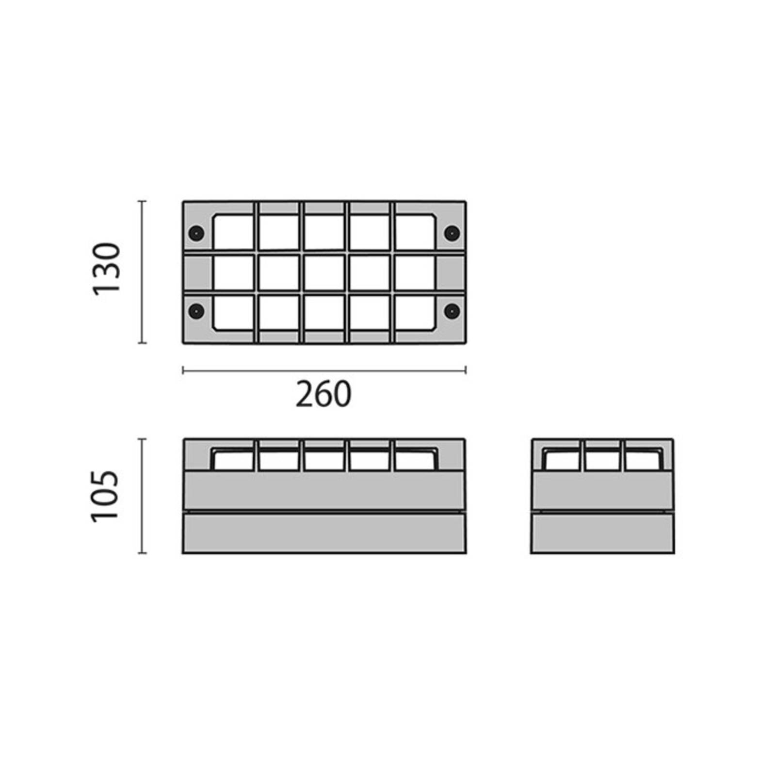 Performance in Lighting Applique d’ext. LED Bliz LED Guard 3 000 K grise