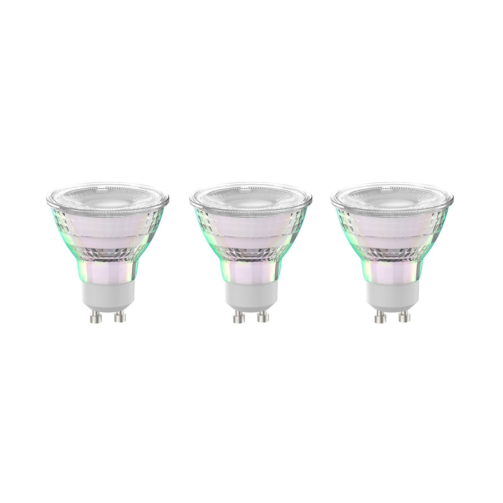 Arcchio LED-Leuchtmittel GU10 2,5W 2700K 450lm Glas 3er-Set