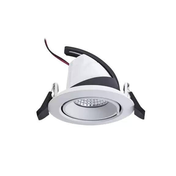 Lampenwelt Arcchio Harcos LED-Downlight, weiß, Ø 11 cm, 4.000K