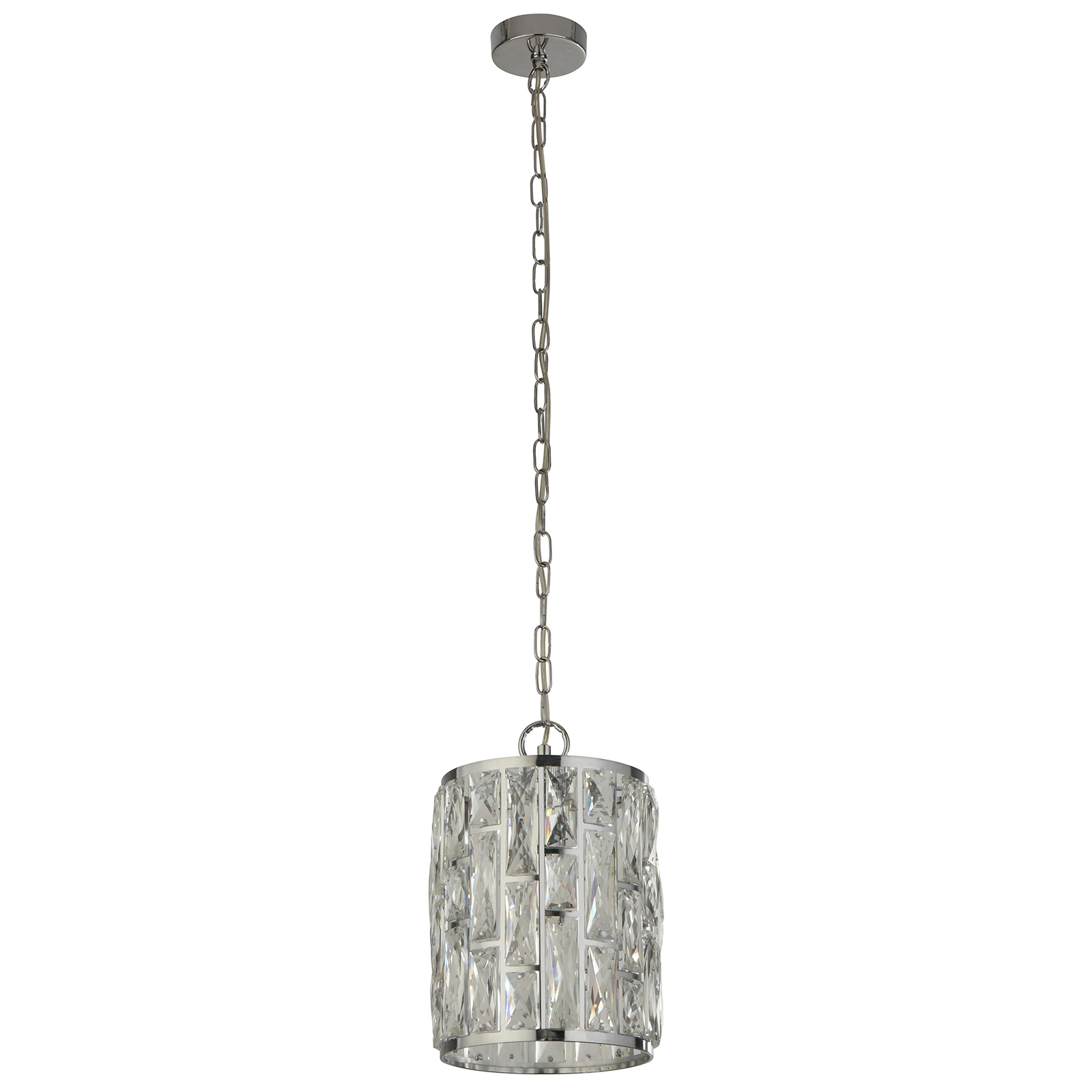 Hanglamp Bijou, kap met kristallen, Ø 22 cm