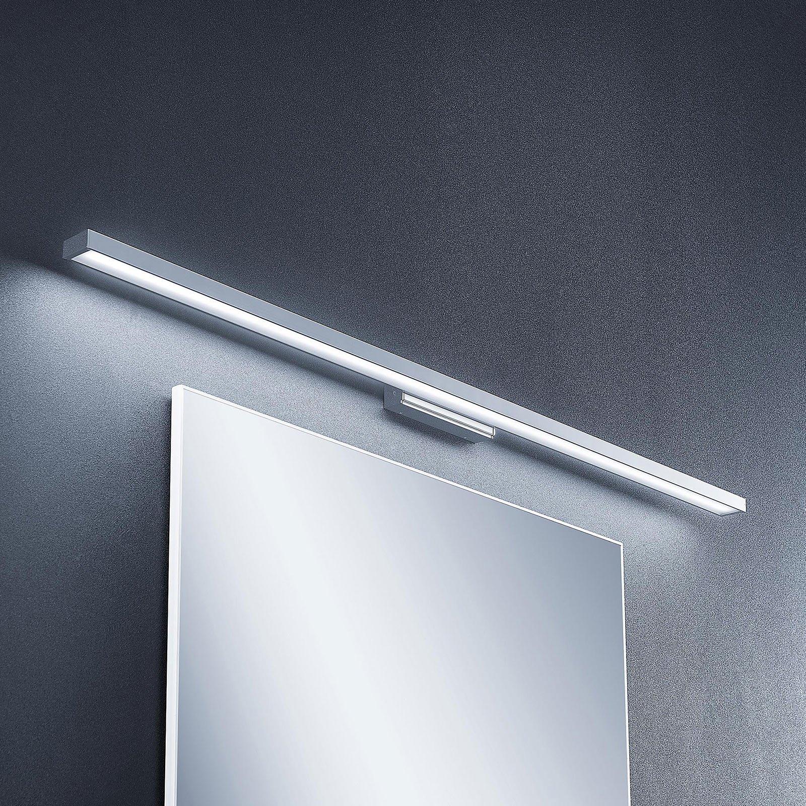 Lindby Alenia LED bathroom and mirror light 120 cm, for Bathroom, aluminium, plastic, 20 W, energy efficiency: A+, W: 120 cm, H: 5 cm