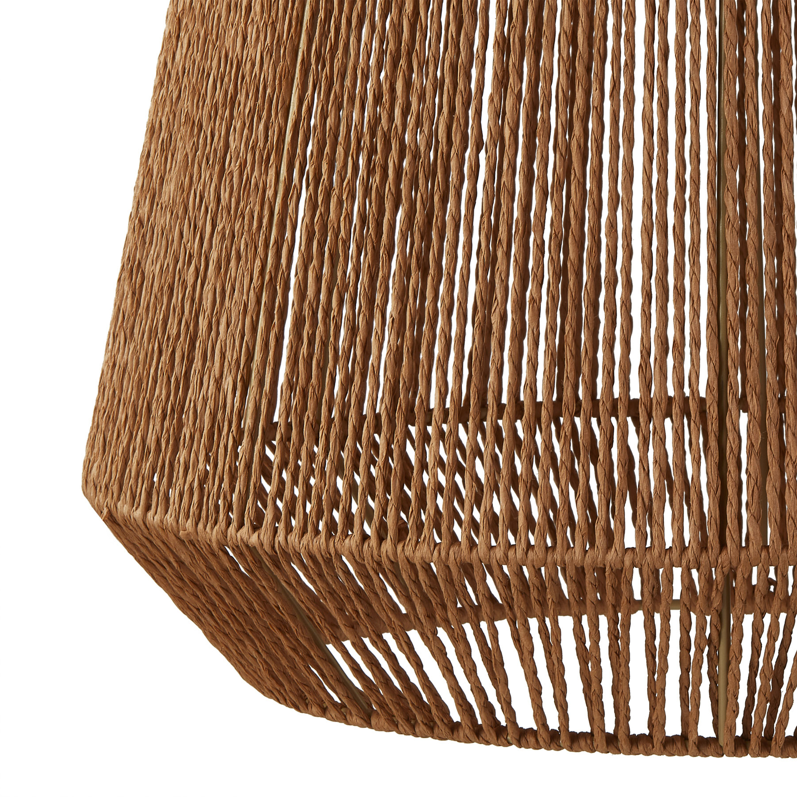 Lindby pendant light Otso, 40 cm high, bamboo, E27