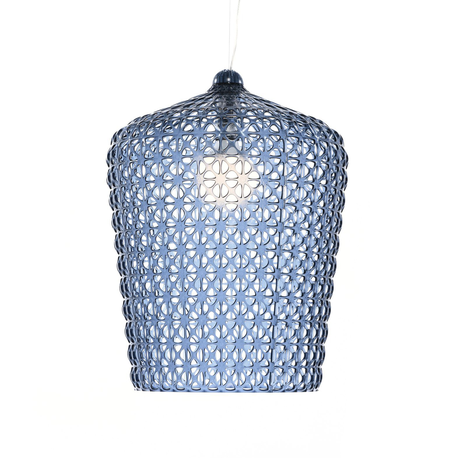 Design hanglamp Kabuki, lichtblauw