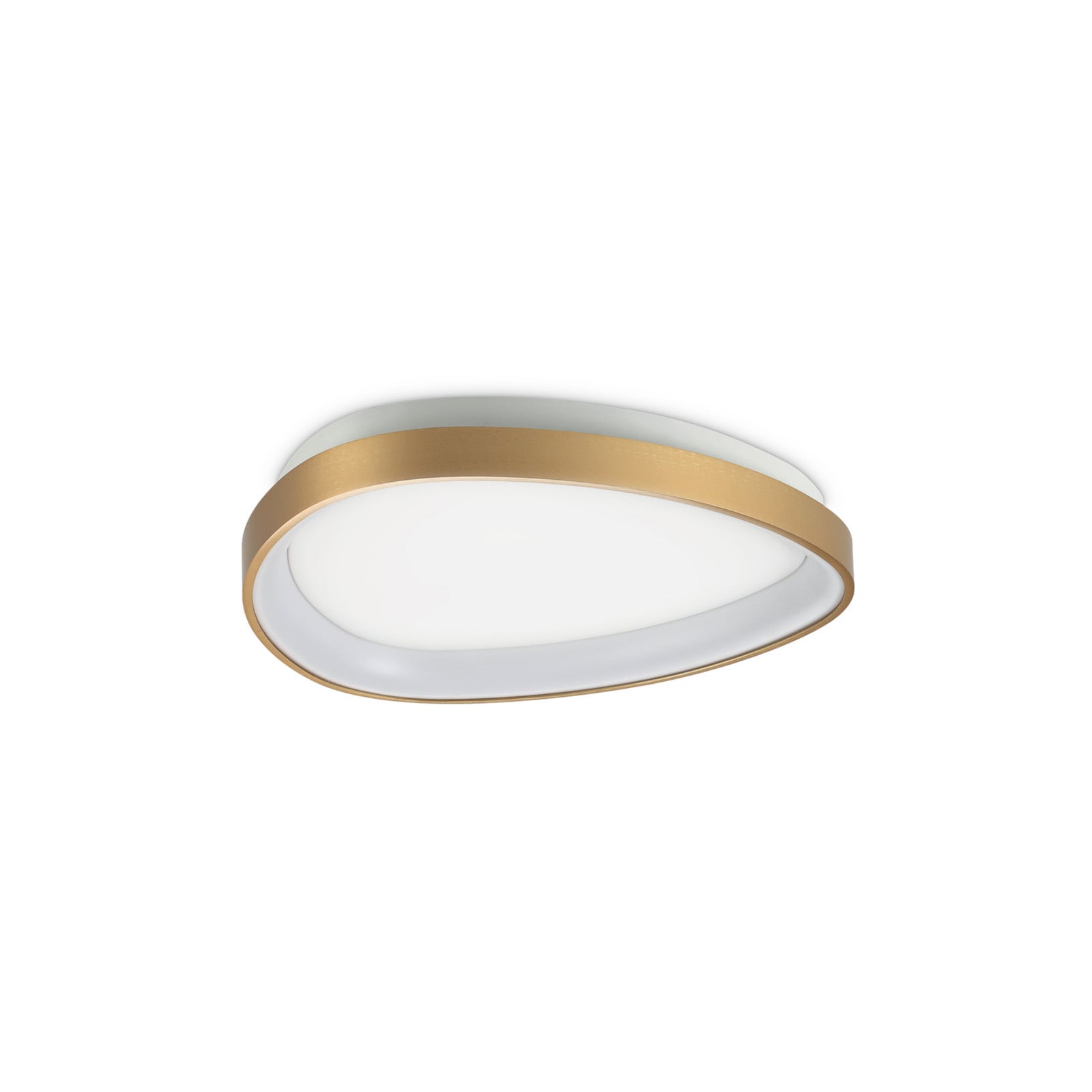 Plafonieră LED IDEAL LUX Gemini alamă 42 cm 4000 K cu întrerupător - Camera de zi / sufragerie - Modern - Metal