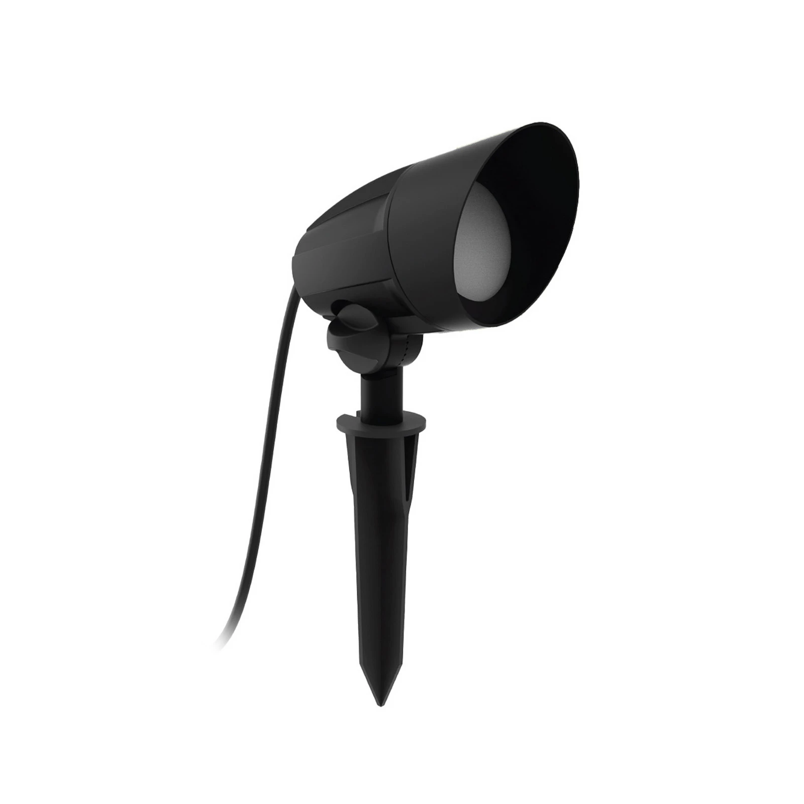 Philips Cylr прожектор с колюн, черен, с щепсел, IP44, GU10