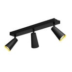 Angelina 3 Taklampe Black/Gold - Lucande