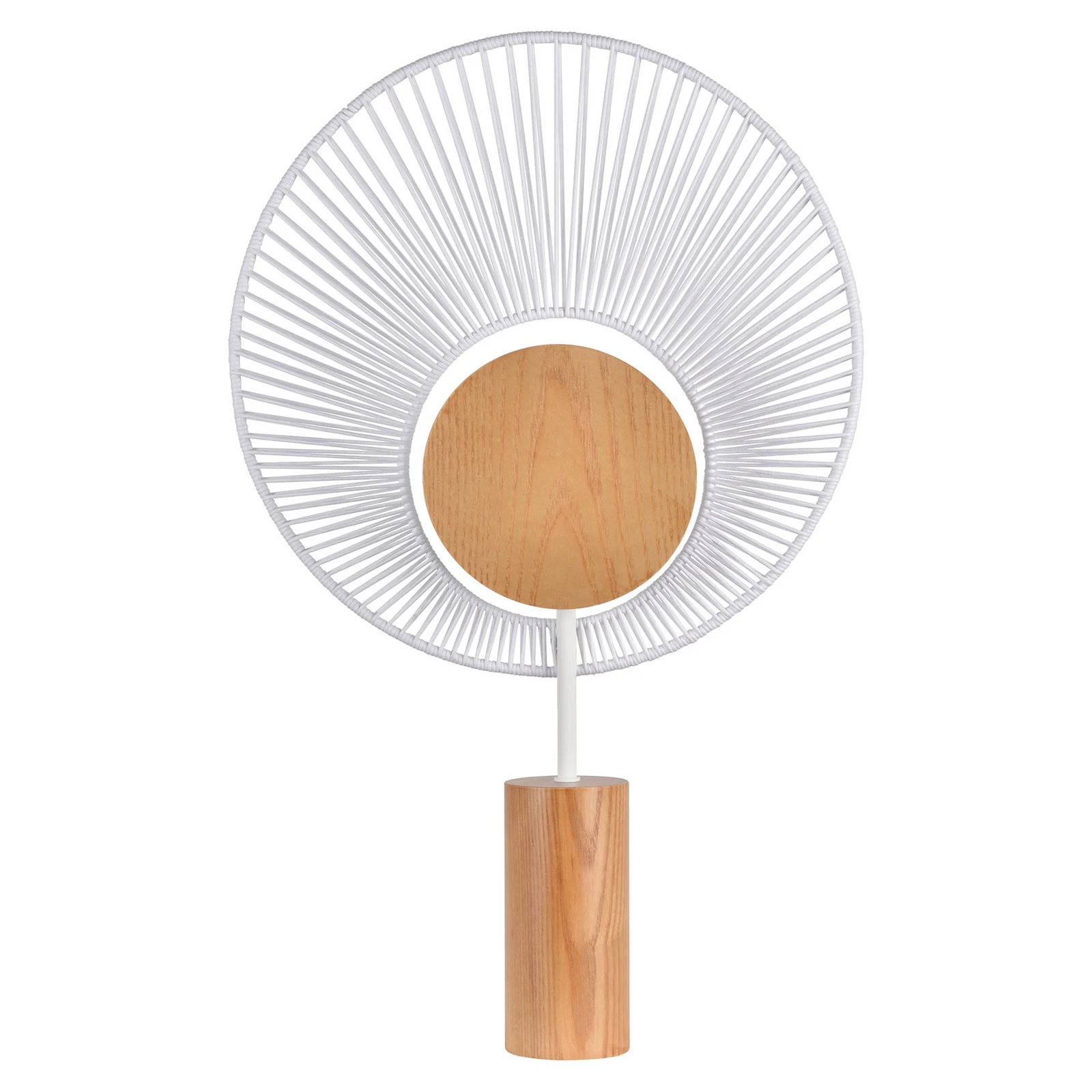 Forestier Oyster design-tafellamp, wit