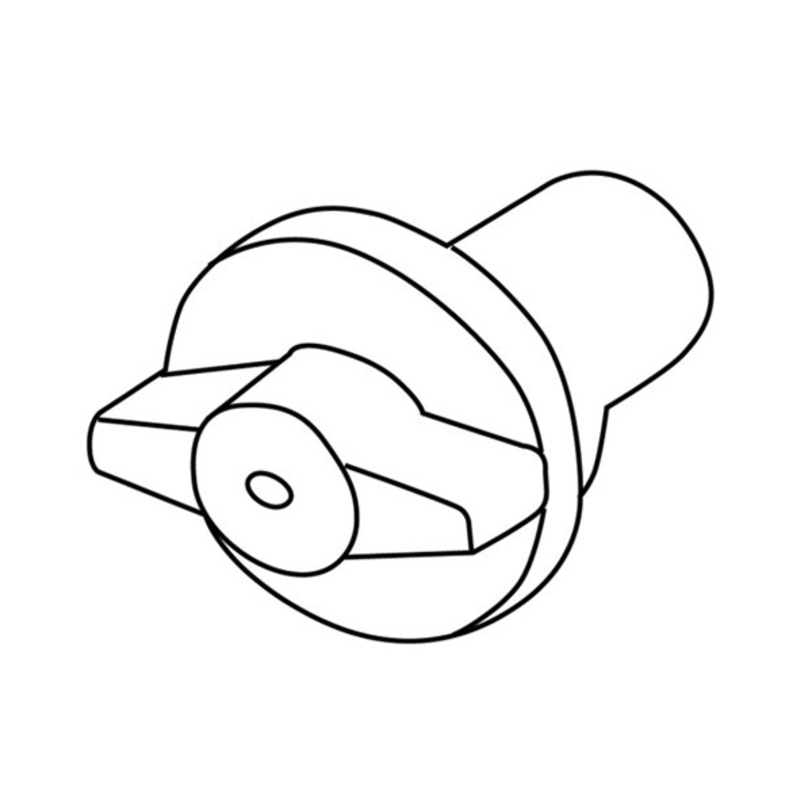 Global Noa 3-circuit track adapter decorative hook, grey | Plastic