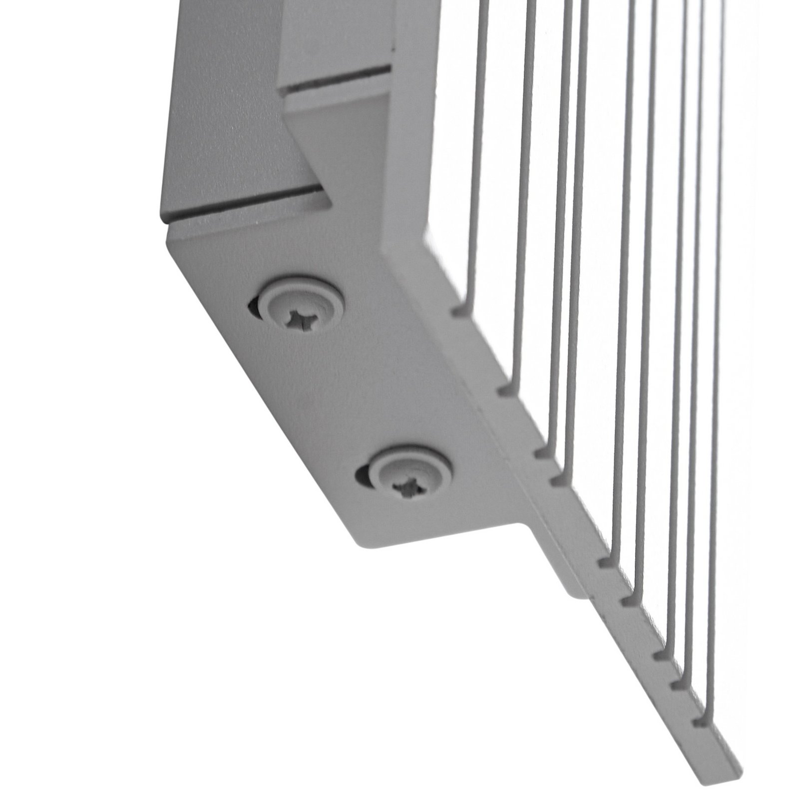 Melira LED buiten wandlamp, grijs, lengte 60 cm, aluminium - Lucande Melira LED buiten wandlamp, grijs, lengte 60 cm, aluminium - Lucande