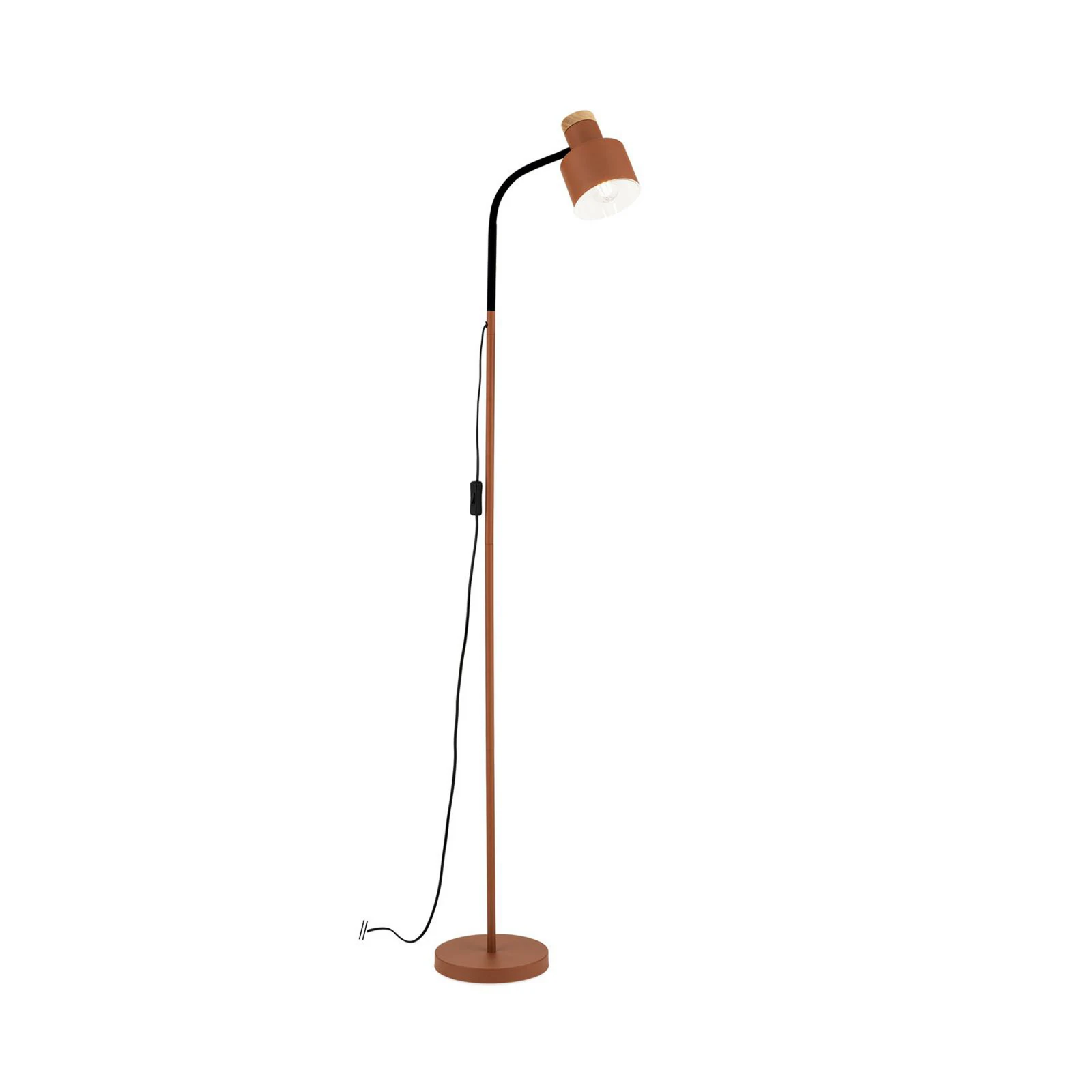 Стелаж Gili, стомана, кораловочервен, височина 150 cm, E27