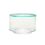 Cuenco Clea transparente/verde, Ø 20 cm, cristal - Hübsch