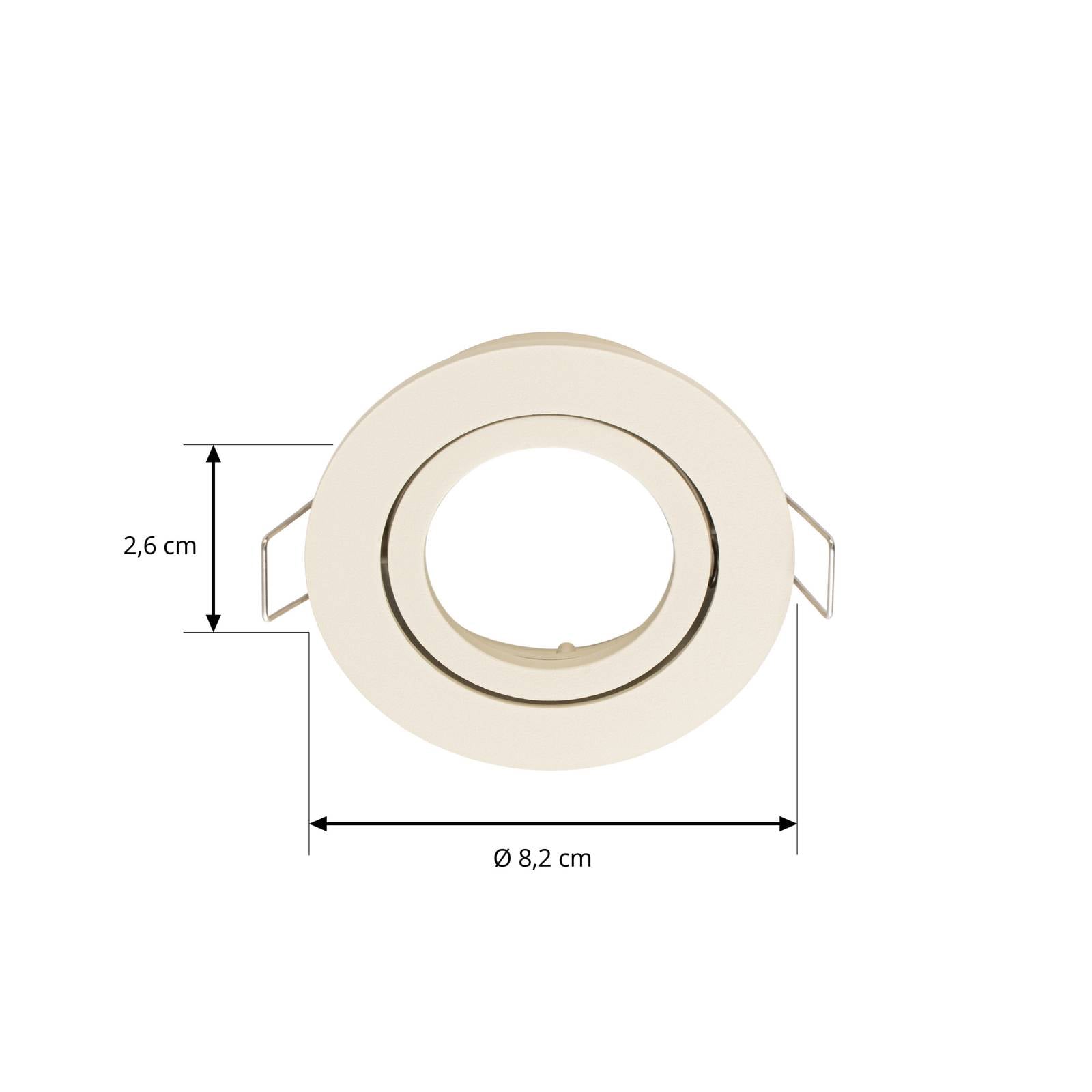Arcchio Downlight Zyron, beżowy, Ø 8,2 cm