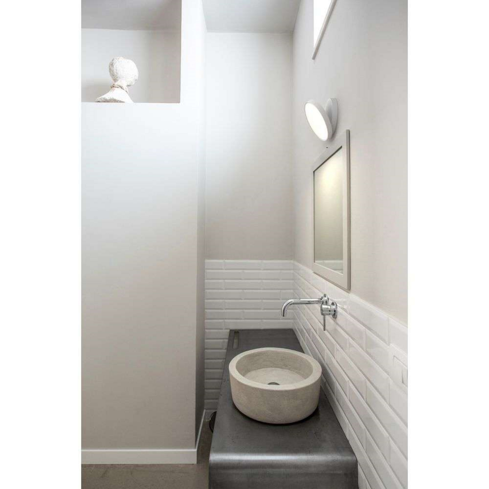 Venere W2 Aplique de Pared 2700K On/Off Matt White - Rotaliana