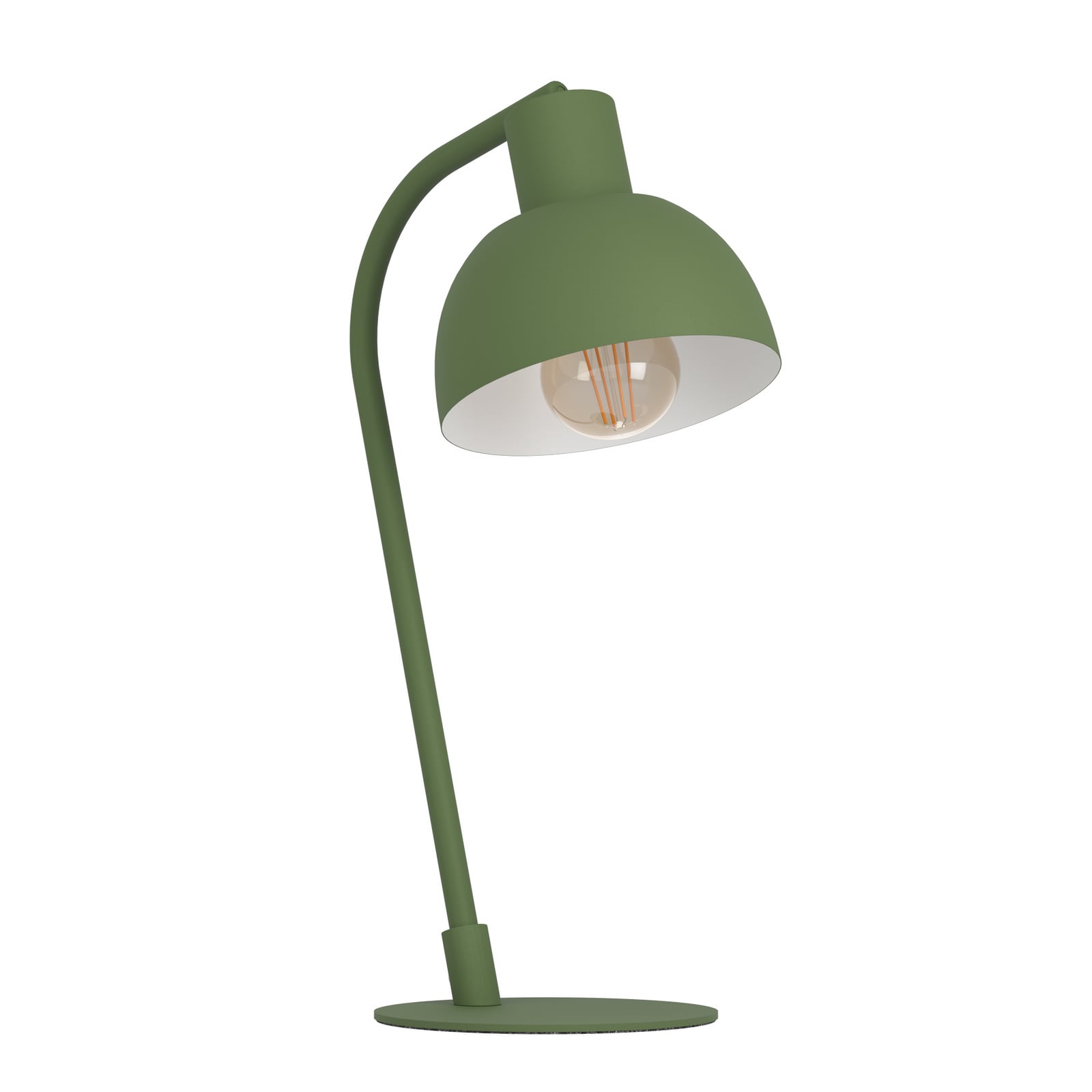 Stolová lampa Cazalilla, zelená, kovová, E27, výška 41,3 cm