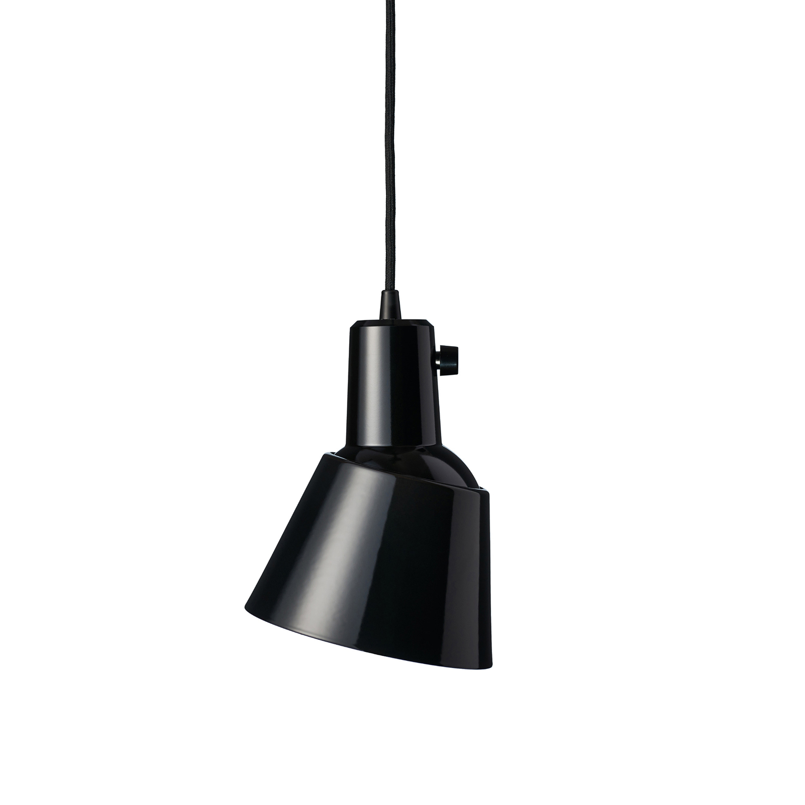 midgard K831 viseča svetilka, črno emajlirana