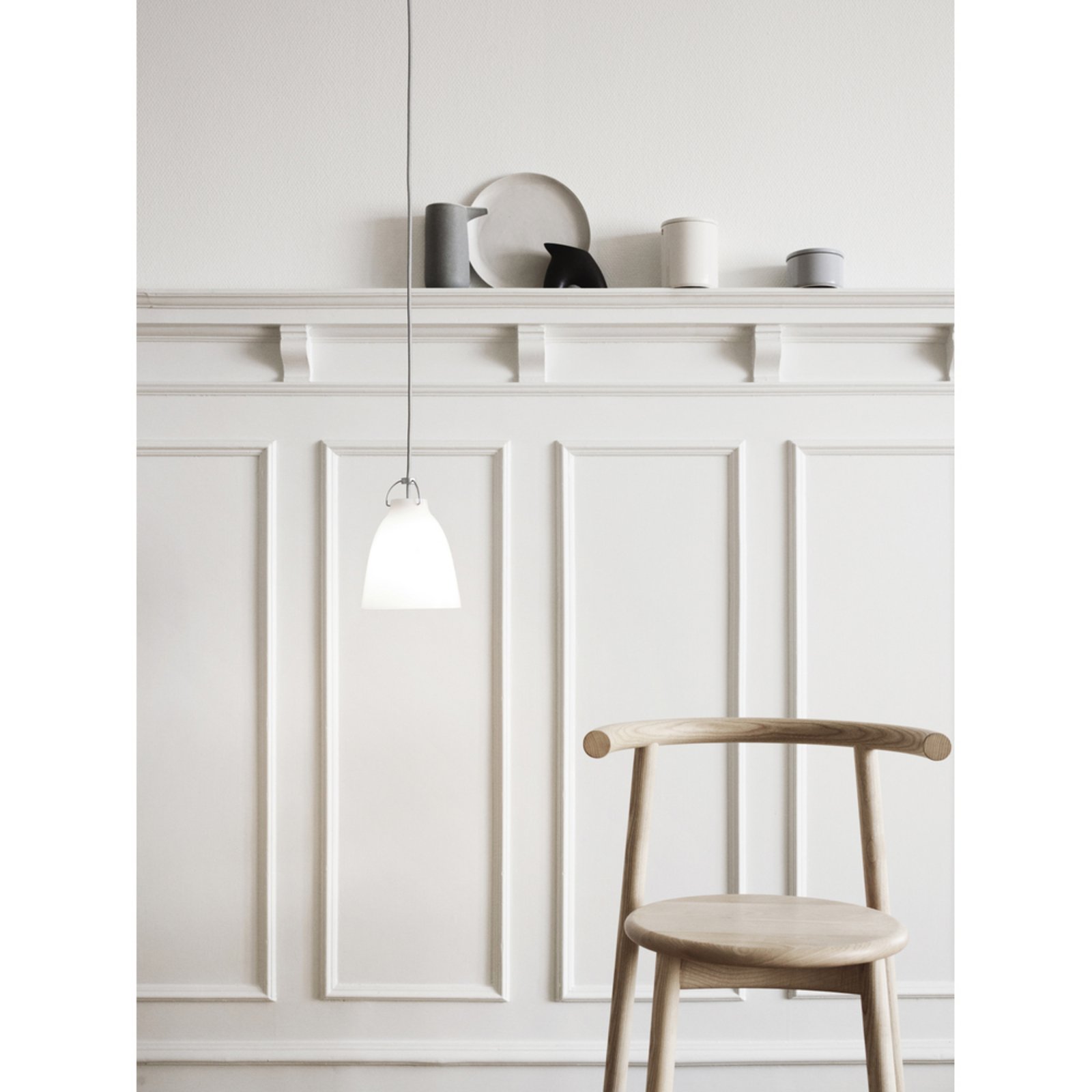 Caravaggio™ P1 Pendant Matt Grey45 - Fritz Hansen