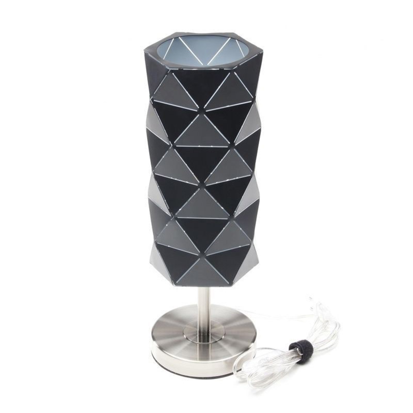 Asterope table lamp, linear black