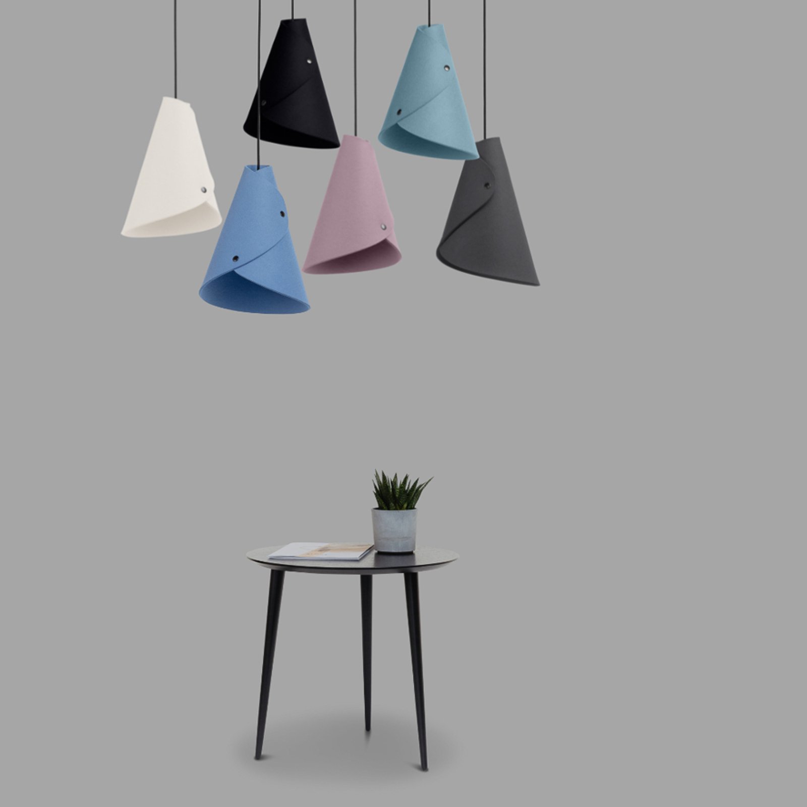 ALMUT 0314 hanging light, curved, one-bulb
