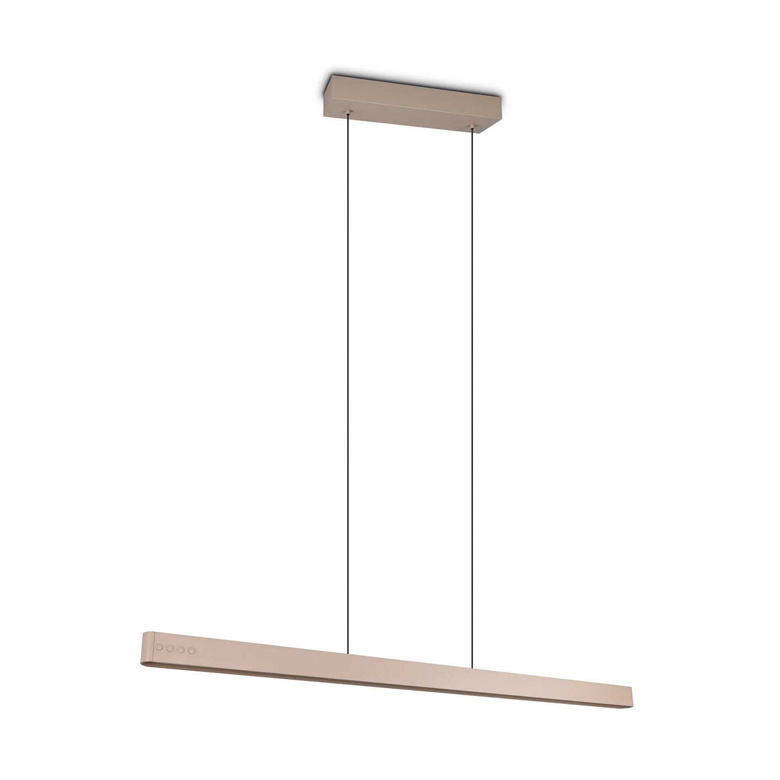 LED závesné svietidlo Donegal, béžová farba, dĺžka 150 cm, CCT
