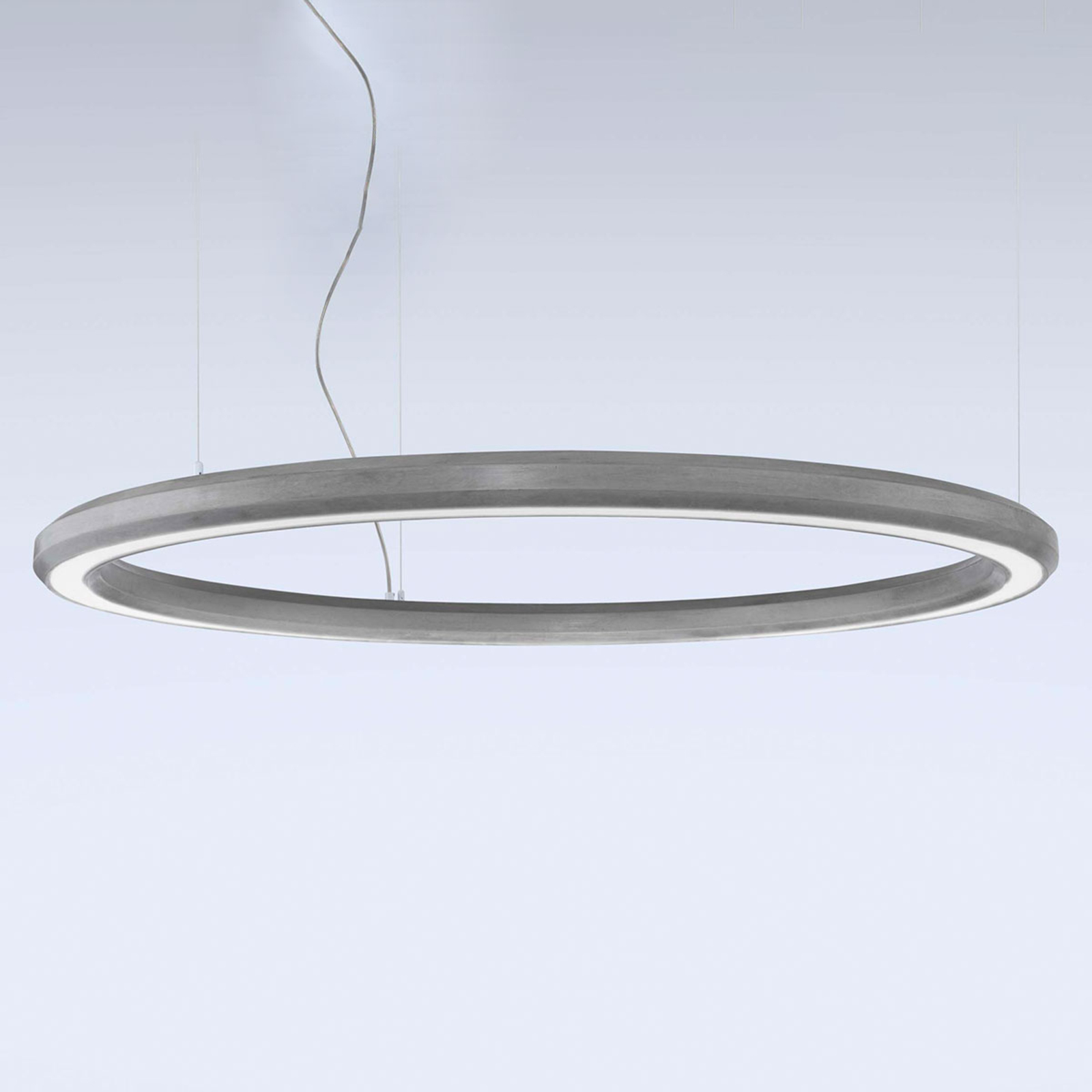 LED viseća svjetiljka Materica dno Ø 120 cm beton
