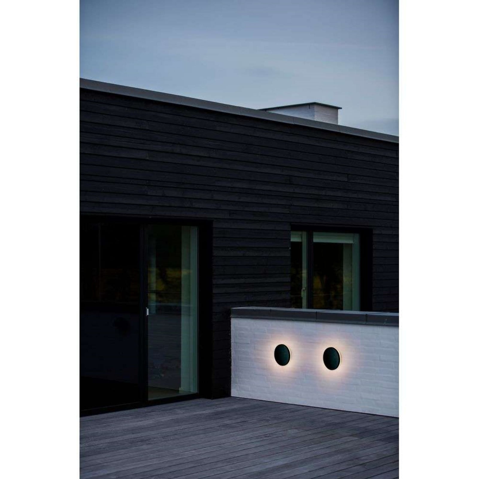Artego Round LED V&auml;gglampa Black Nordlux - Aluminium
