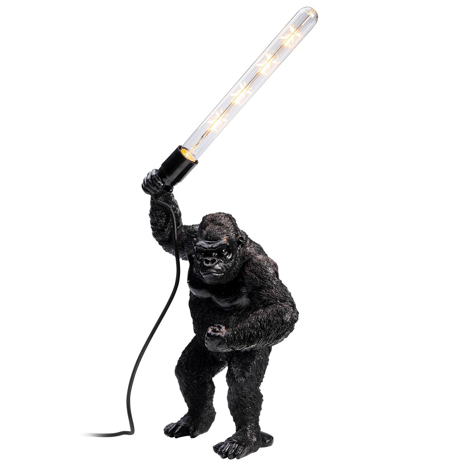 Image of KARE Animal Fighting Kong lampe à poser noire 4025621527077