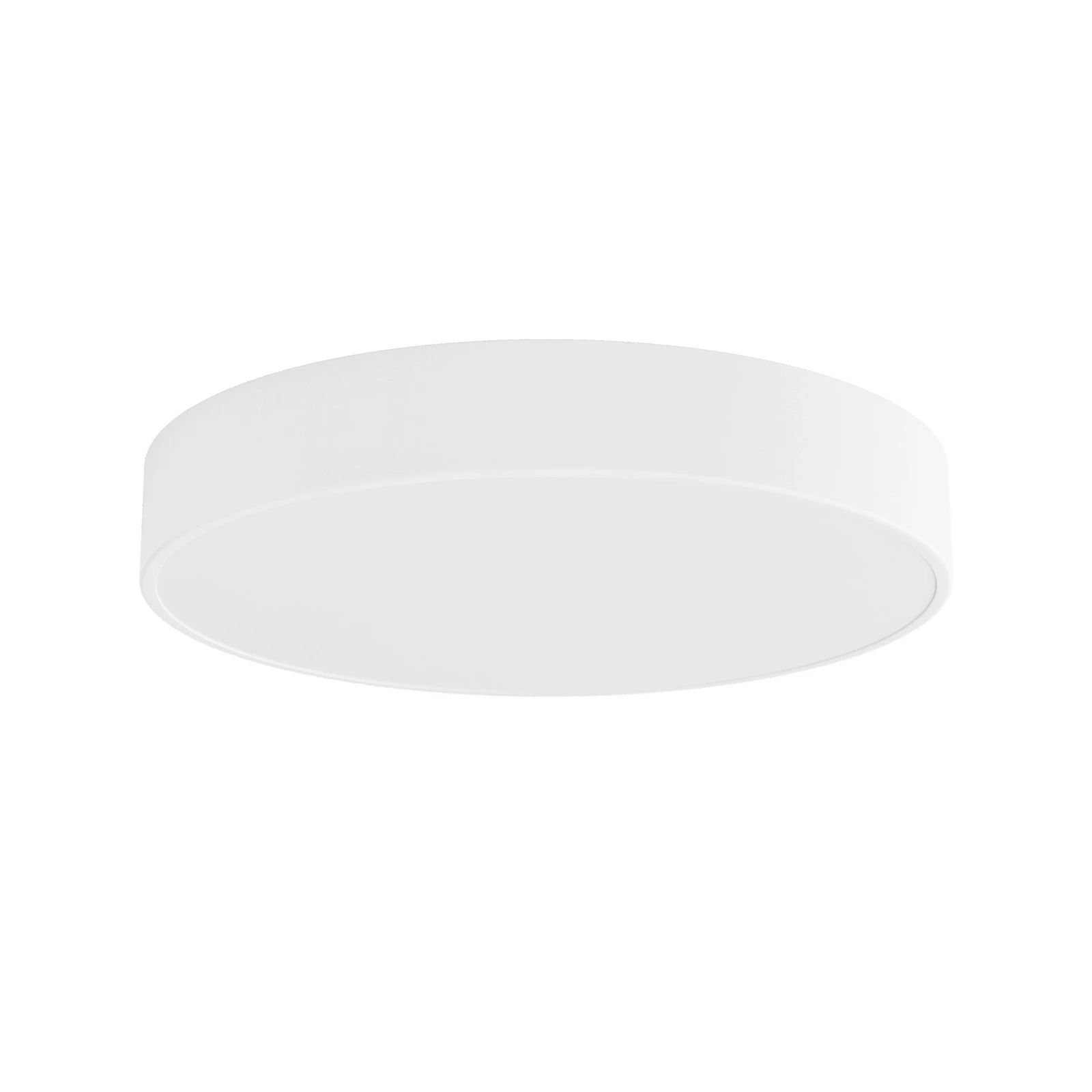 Plafonnier Cleo 500, blanc, capteur, IP54, Ø 50 cm, métal