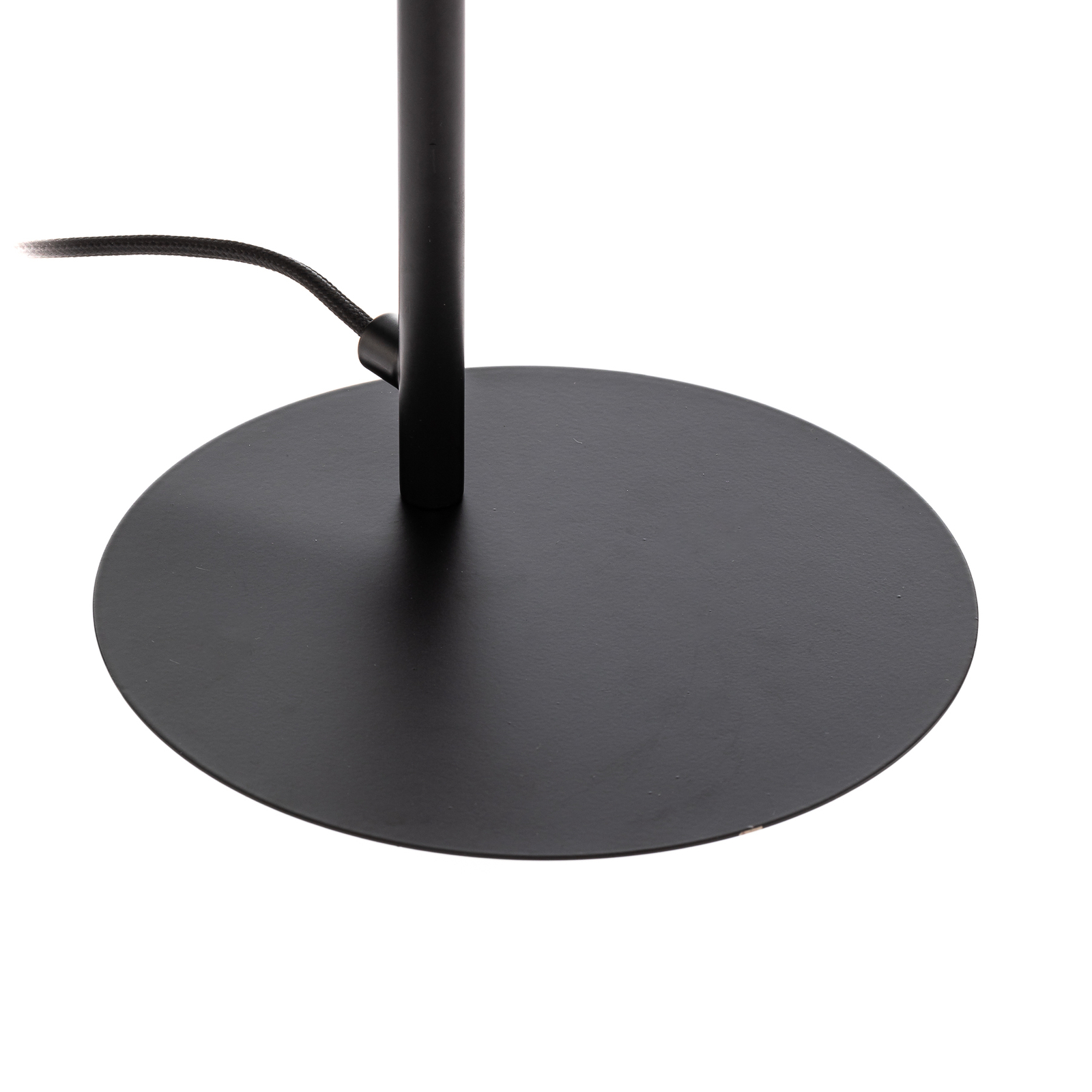 Lucande LED-es asztali lámpa Yekta, 3 fokozatú, fekete