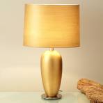 Lampe à poser classique EPSILON dorée, haut. 65 cm