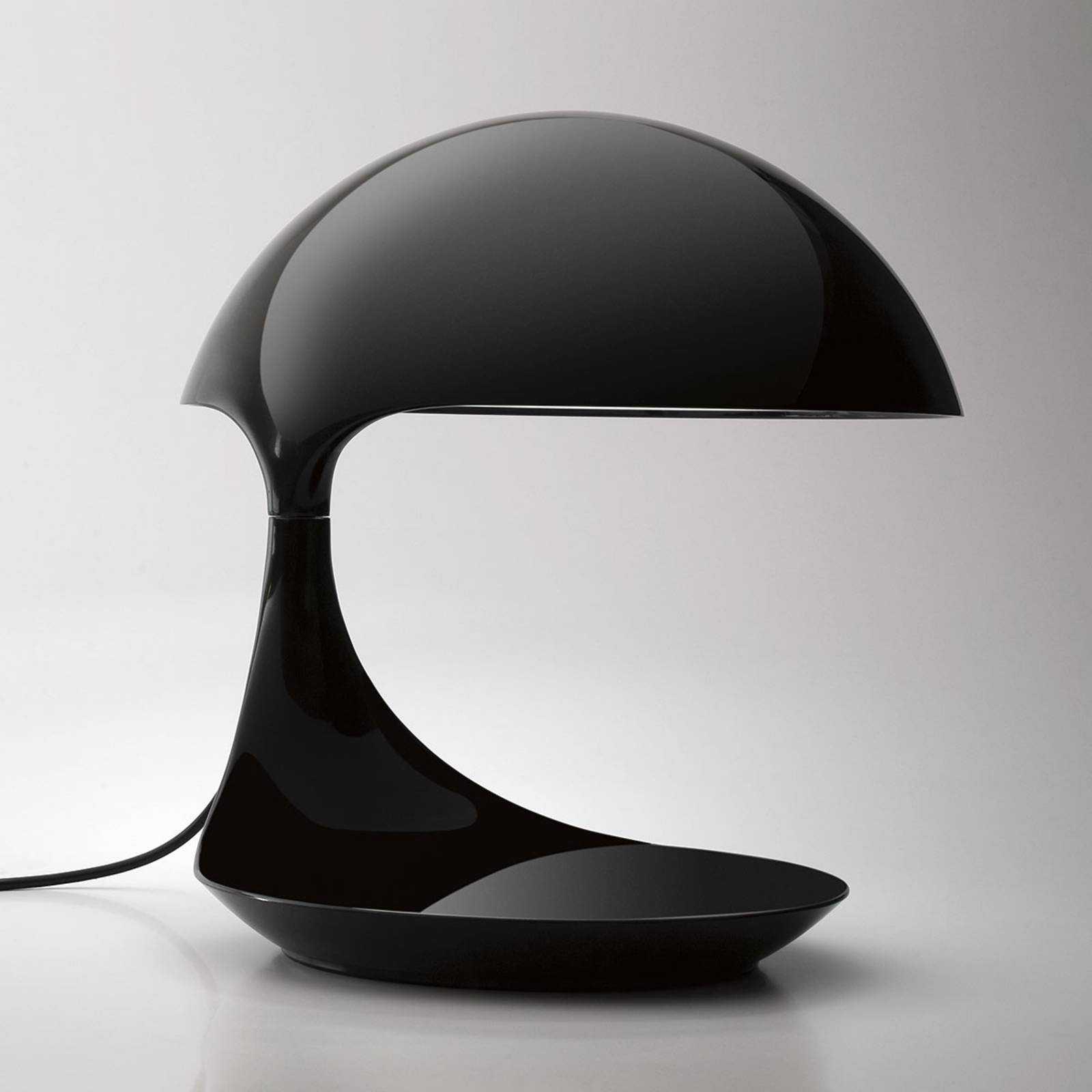 E-shop Martinelli Luce Cobra retro stolná lampa, čierna