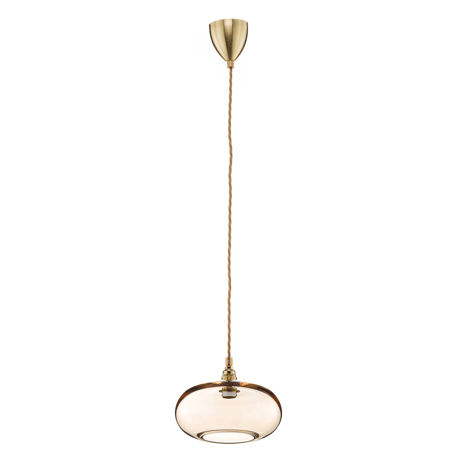 EBB & Flow Glass Pendant Light - Living / Dining Room - Hanging Light - dimmable - Scandinavian - Gold