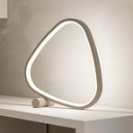 EGLO LED-laualamp LEPORANO, beež, kõrgus 28 cm, CCT, metall
