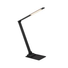 Travis LED-pöytävalaisin, musta, CCT, himmennettävä, kosketus, USB