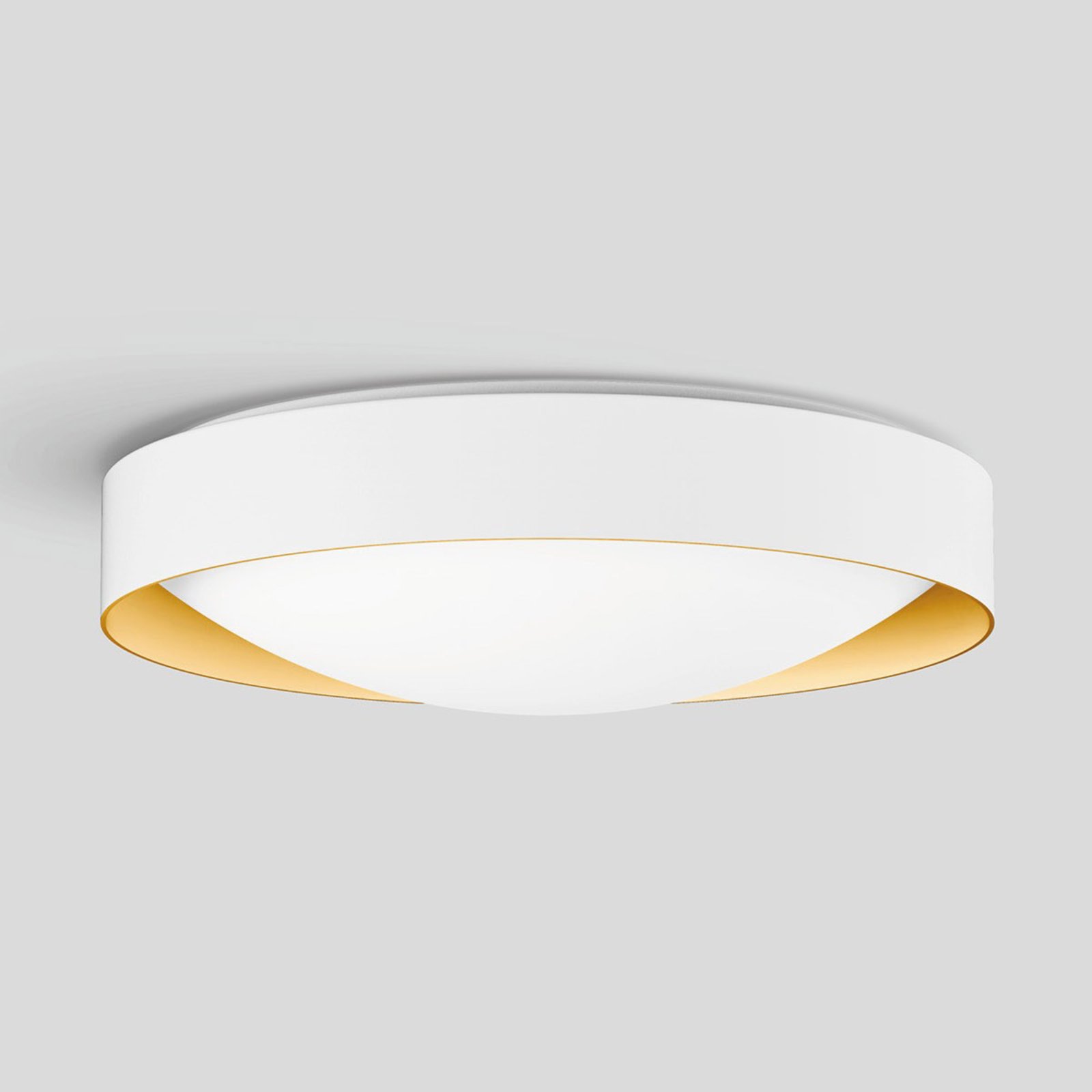 BEGA Studio Line ceiling lamp Ø36cm white/brass