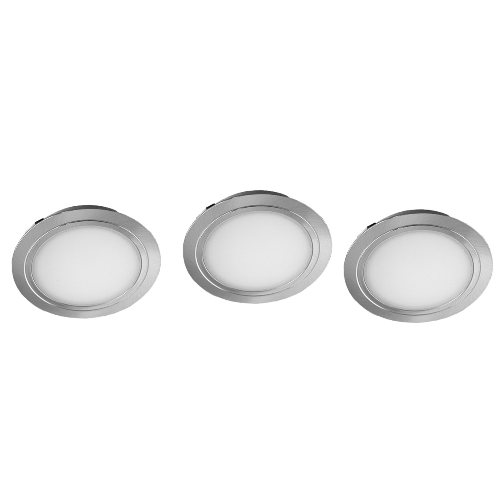 Cubic 68 CF LED recessed spotlight in a set of 3,