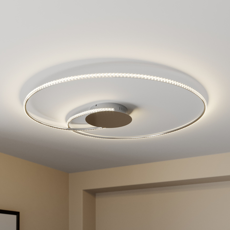Lindby Joline LED-Deckenleuchte, kristall, 90 cm