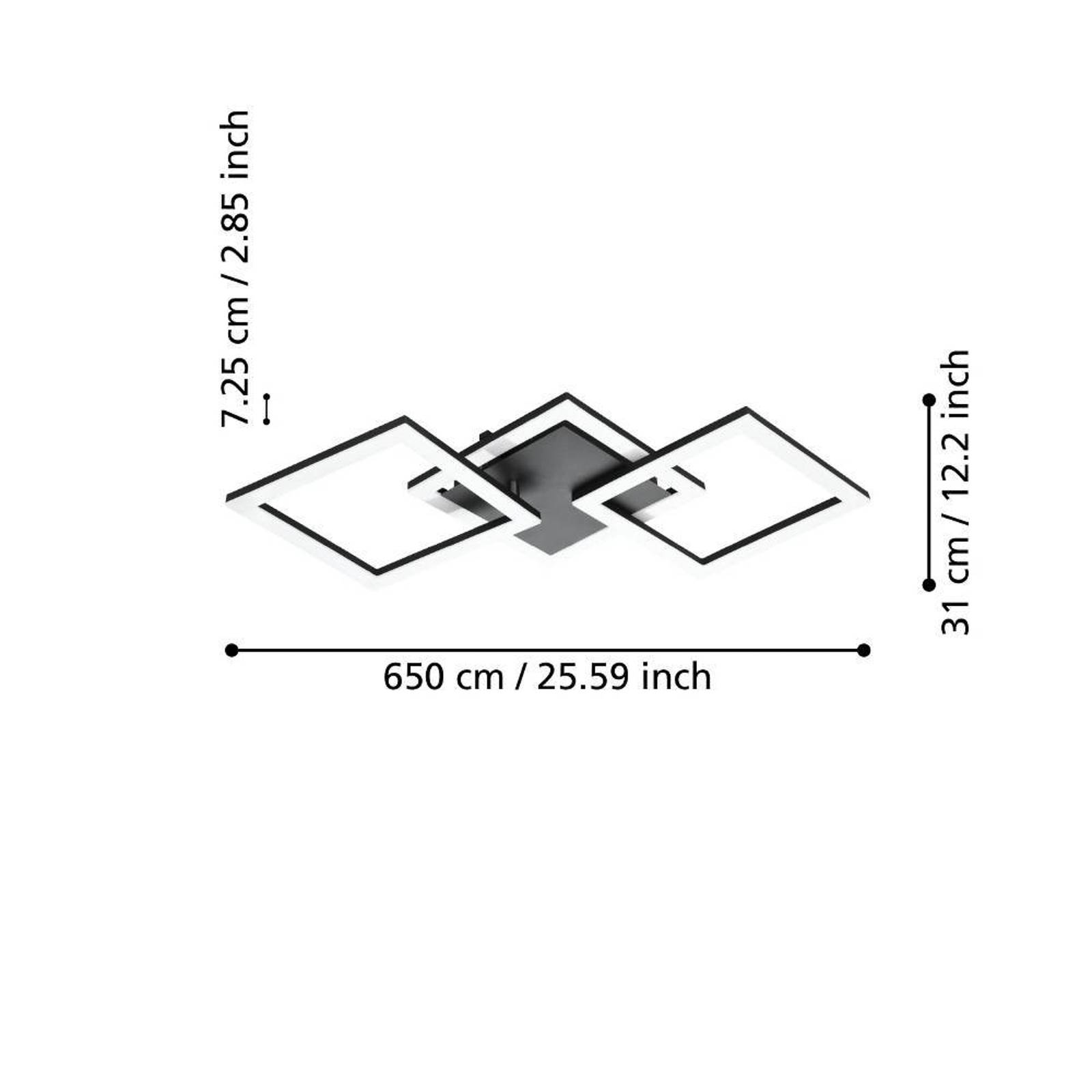 Levně EGLO connect Paranday-Z LED stropní 3 zdroje 65cm